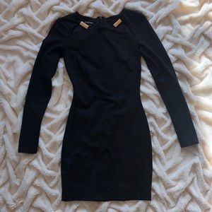 BEBE Ling Sleeve fitted dress, XXS